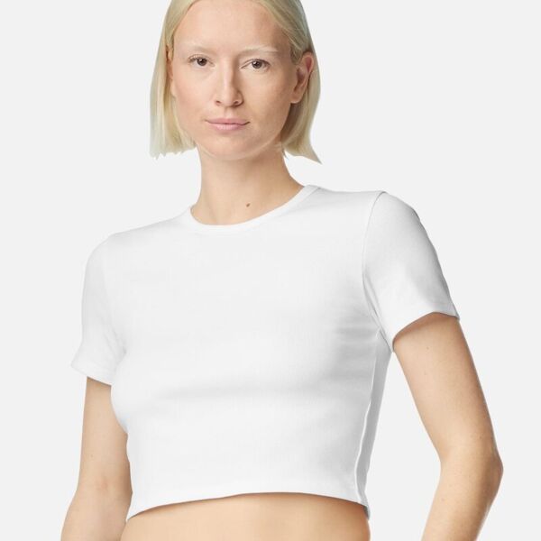 Women's Baby Rib Cropped Tee Thumbnail