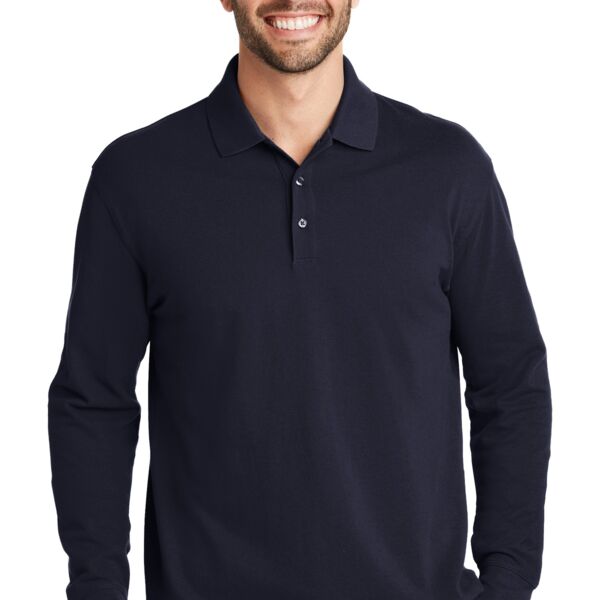 EZCotton ® Long Sleeve Polo Thumbnail