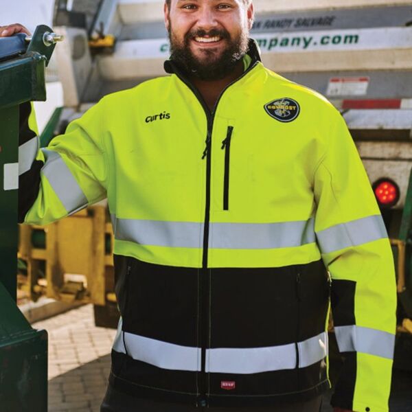 Men's Hi-Visibility Soft Shell Jacket Thumbnail